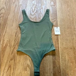 Leith Green Bodysuit NWT